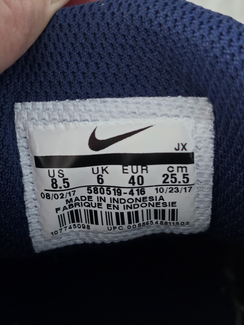 Nike Air Max Navy and Pink Athletic Sneakers Womans 8.5 - Picture 4 of 14